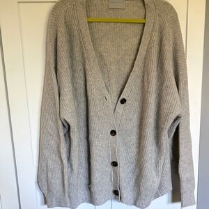 Modern Citizen Light Gray Buttoned Cardigan